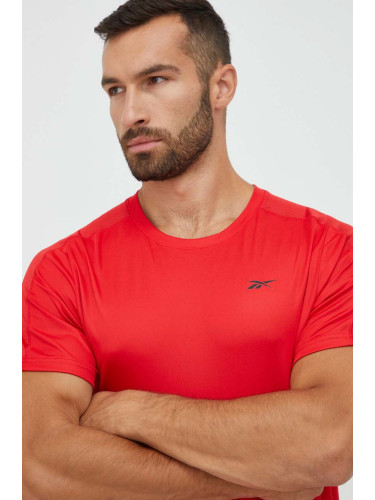 Тениска за трениране Reebok Workout Ready Tech в червено с изчистен дизайн
