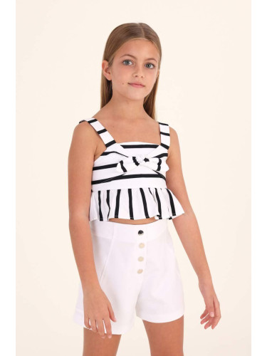 Детска блуза Mayoral в бяло с десен