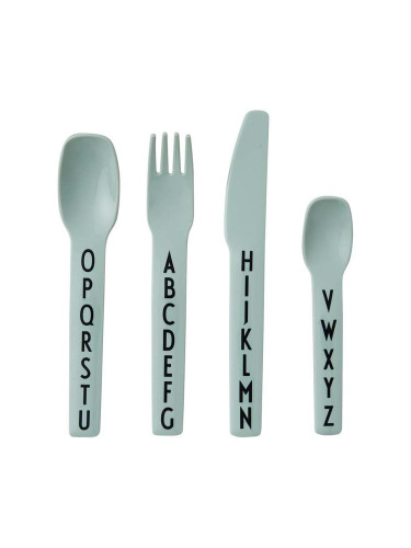 Комплект детски прибори за хранене Design Letters Kids cutlery (4 броя)