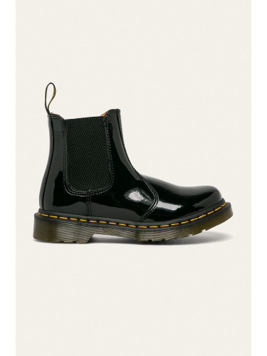 Кожени боти челси Dr. Martens 2976 в черно с равна подметка DM25278001