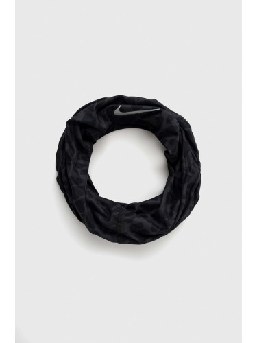 Кръгъл шал Nike в черно с десен