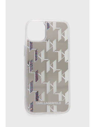 Кейс за телефон Karl Lagerfeld Iphone 14 Plus 6,7" в сребристо