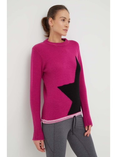 Вълнен пуловер Newland дамски в розово