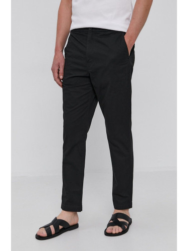 Панталон Polo Ralph Lauren мъжки в черно с кройка по тялото