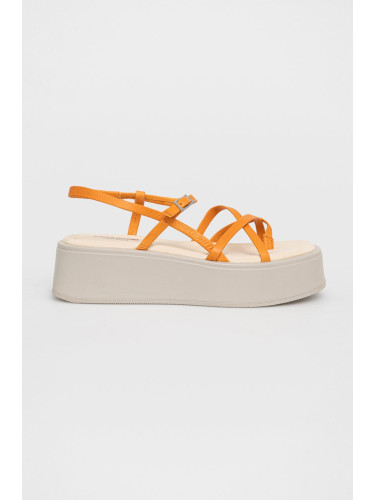 Кожени сандали Vagabond Shoemakers Courtney в оранжево