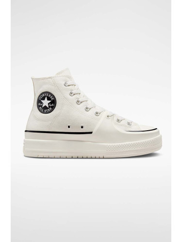 Високи кецове Converse Chuck Taylor All Star Construct в бяло A02832C