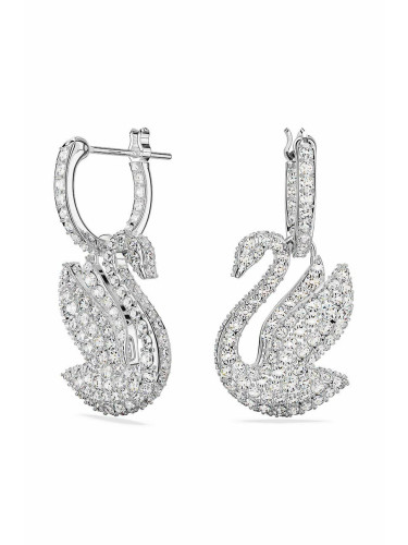 Обици Swarovski 5647545 ICONIC SWAN