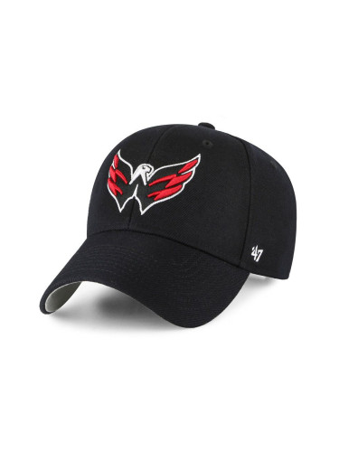 Шапка 47 brand NHL Washington Capitals в черно с апликация