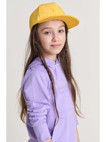 Детска памучна шапка Reima в оранжево с изчистен дизайн