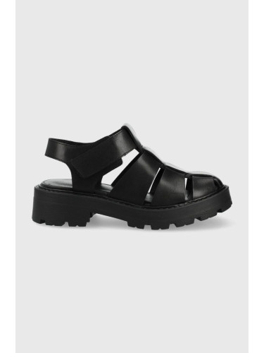 Кожени сандали Vagabond Shoemakers Cosmo 2.0 дамски в черно