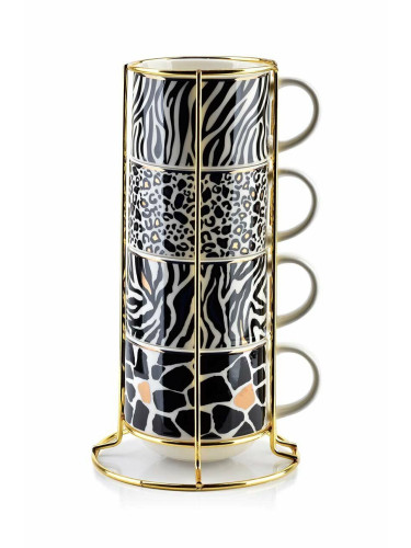Комплект чаши със стойка Affek Design (4 броя)