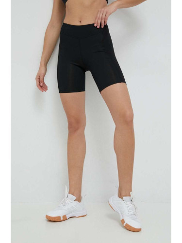 Къс панталон за йога Reebok в черно с изчистен дизайн с висока талия