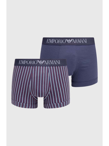 Боксерки Emporio Armani Underwear (2 броя) в тъмносиньо