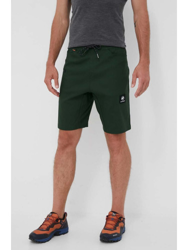 Къс панталон за спортове на открито Mammut Massone в зелено