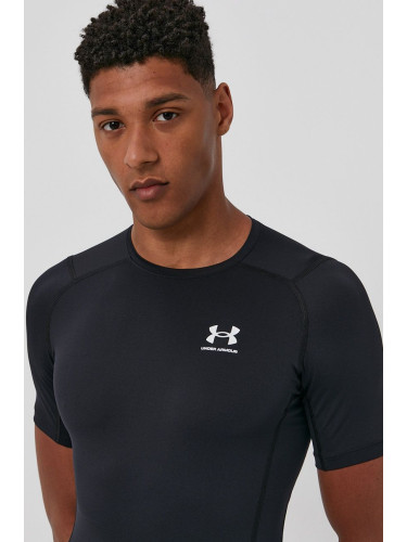 Тениска за трениране Under Armour 1361518 в черно с изчистен дизайн