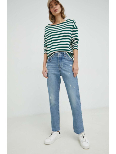 Дънки Levi's 501 Original Cropped с висока талия