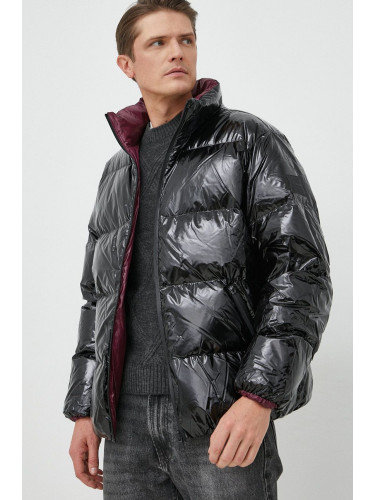 Пухено яке с две лица Calvin Klein в черно със зимна изолация
