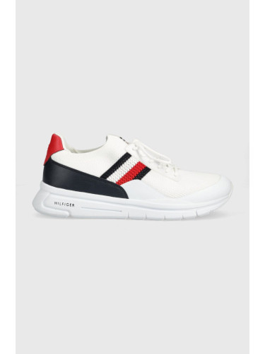 Маратонки Tommy Hilfiger PREMIUM LIGHTWEIGHT RUNNER KNIT в бяло