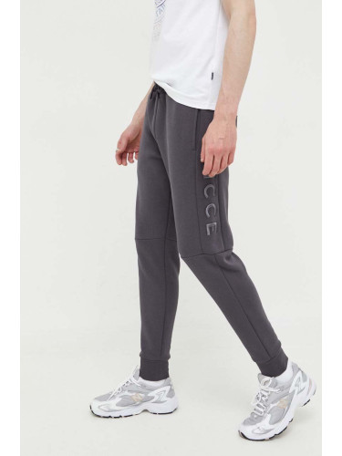 Спортен панталон Nicce в сиво с апликация