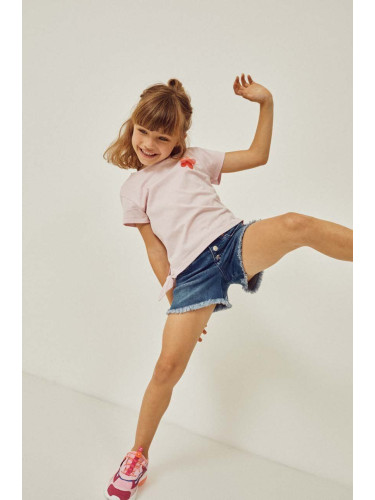 Детска памучна тениска zippy в лилаво