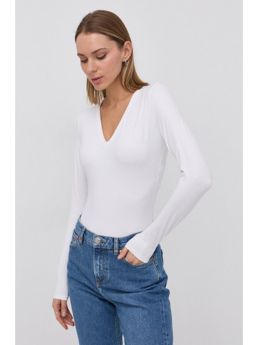 Spanx - Оформяща блуза с дълги ръкави SLEEVE V-NECK BODYSUIT