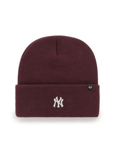 Шапка 47 brand MLB New York Yankees в бордо B-BRNCK17ACE-KM