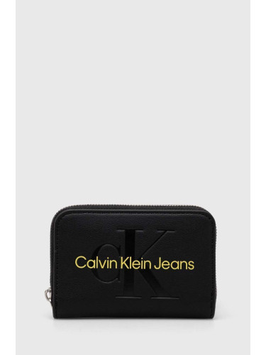 Портмоне Calvin Klein Jeans дамски в черно K60K607229