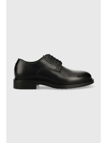 Кожени половинки обувки Gant Milbro в черно 25631356.G00