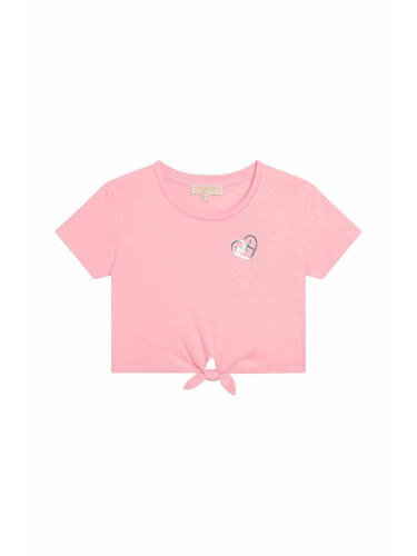Детска тениска Michael Kors в розово