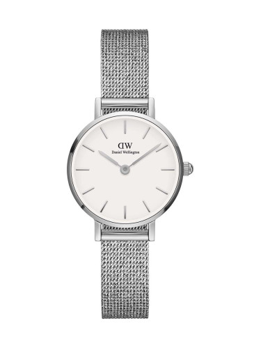 Часовник Daniel Wellington Petite 24 Pressed Sterling дамски в сребристо