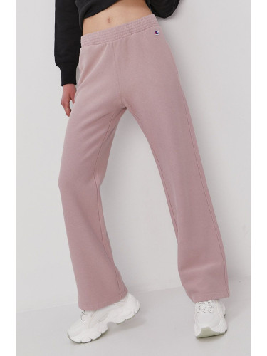 Панталон Champion 113370 дамски в розово с изчистен дизайн