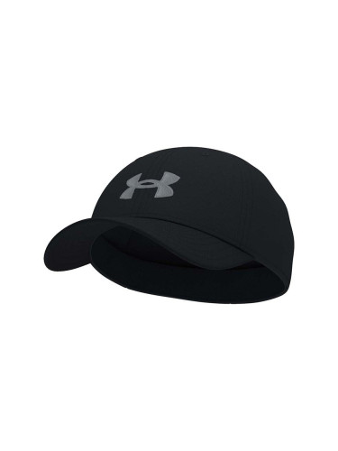 Детска шапка с козирка Under Armour в сиво с принт