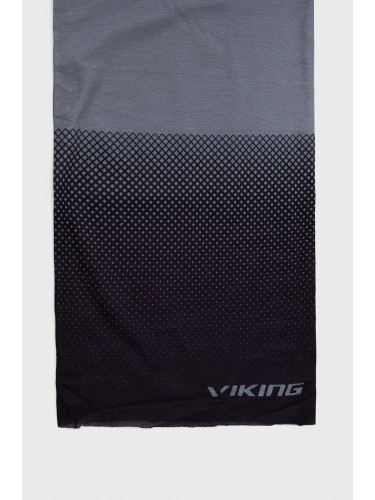 Кръгъл шал Viking 7552 Regular в черно с десен
