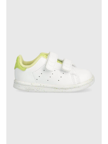 Детски маратонки adidas Originals STAN SMITH CF I X Disney в бяло