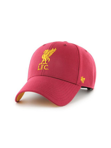 Шапка 47 brand Epl Liverpool в червено с апликация