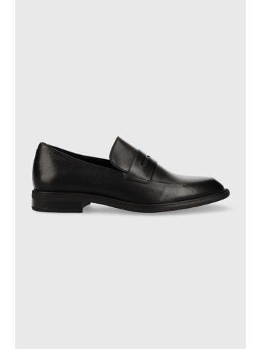 Кожени мокасини Vagabond Shoemakers Frances 2.0 в черно с равна подметка