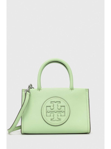 Чанта Tory Burch Ella Bio Mini Tote- Mantis в зелено