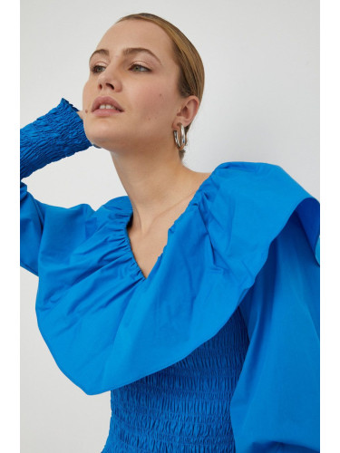 Памучна блуза Gestuz дамска с изчистен дизайн