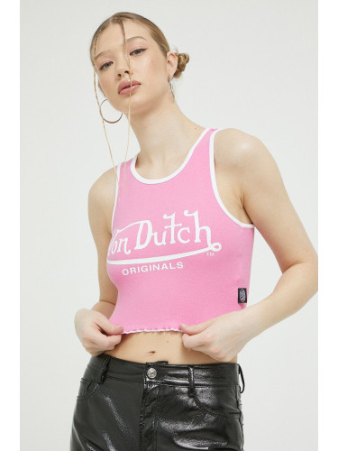 Топ Von Dutch дамски в розово
