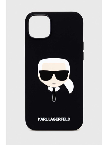 Кейс за телефон Karl Lagerfeld iPhone 14 Plus 6,7" в черно