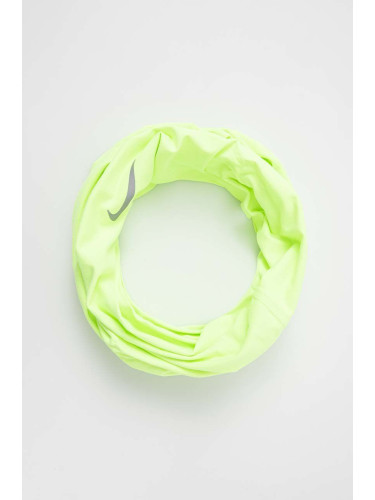 Кръгъл шал Nike в зелено с изчистен дизайн