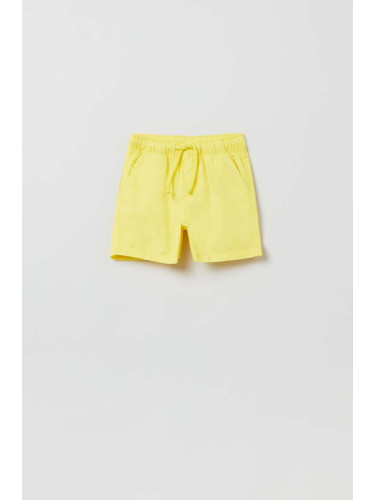 Бебешки къс панталон от памук OVS в жълто