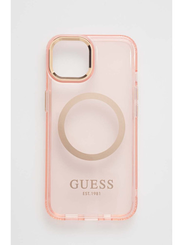 Кейс за телефон Guess iPhone 14 6,1" в розово