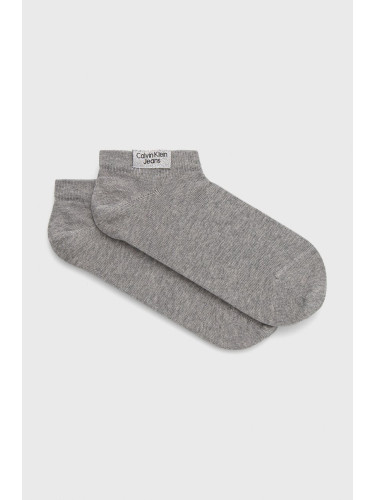 Чорапи Calvin Klein Jeans дамски в сиво 701218749