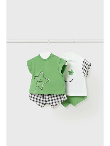 Комплект за бебета Mayoral Newborn в зелено