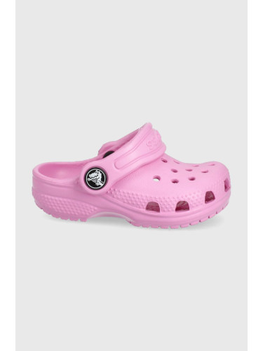 Детски чехли Crocs в розово