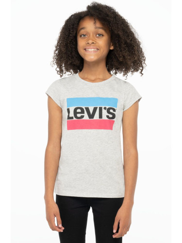 Детска тениска Levi's в сиво