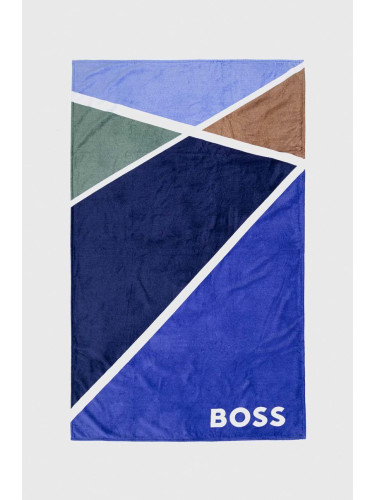 Памучна кърпа BOSS в синьо