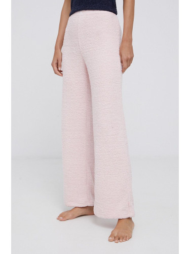 Долнище на пижама Calvin Klein Underwear дамско в розово