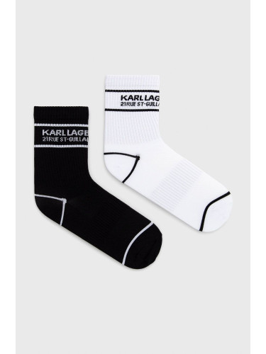 Чорапи Karl Lagerfeld в черно